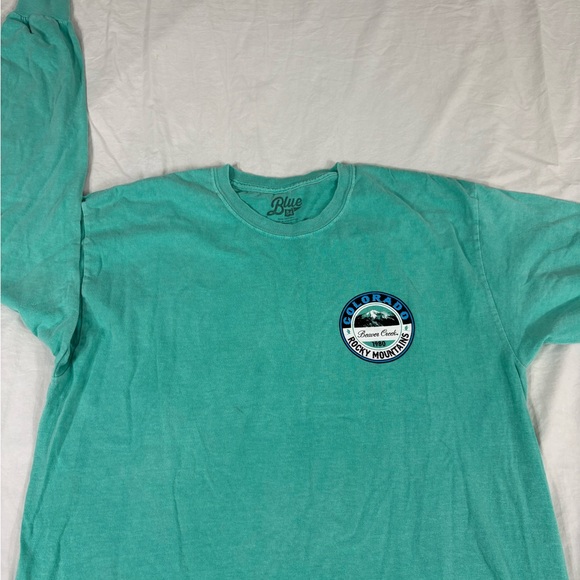 Blue 84 Mens Green Colorado Rocky Mountains Long Sleeve T-Shirt L - Picture 5 of 8